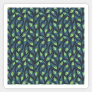 Colorful peacock feather pattern Sticker